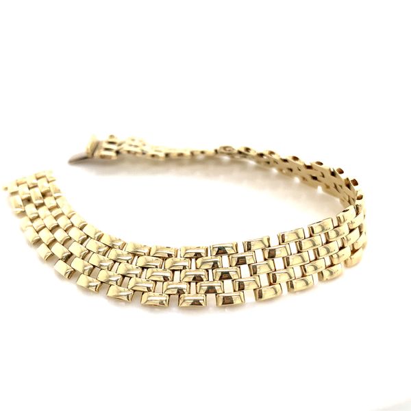 14K Yellow Gold Panther Link Bracelet Avitabile Fine Jewelers Hanover, MA