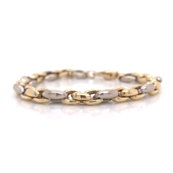 14K Gold Two Tone Open Link Bracelet Avitabile Fine Jewelers Hanover, MA