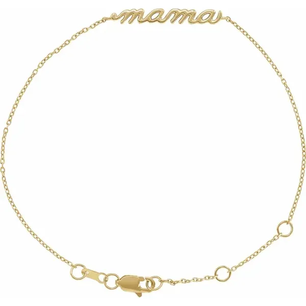 14K Yellow Gold Mama Bracelet  Barron's Fine Jewelry Snellville, GA