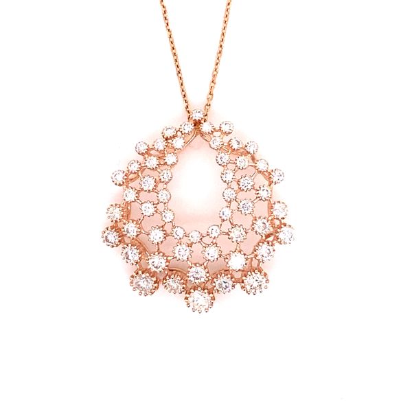 14K Rose Gold Diamond Pendant Barron's Fine Jewelry Snellville, GA