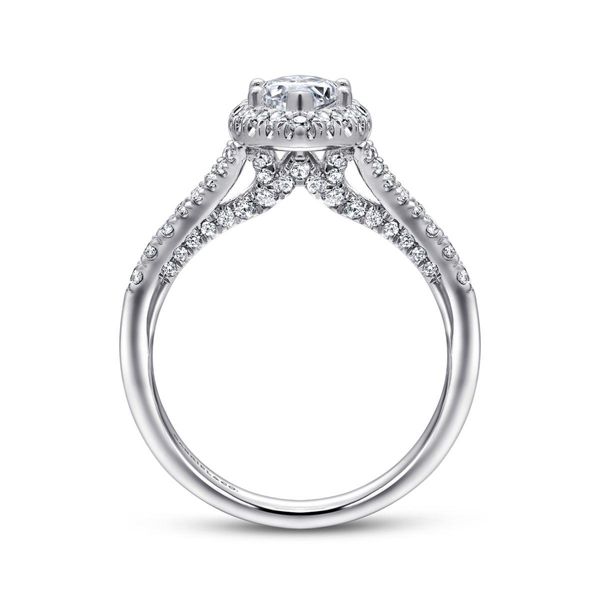 14K White Gold Marquise Halo Diamond Engagement Ring Image 3 Classic Creations In Diamonds & Gold Venice, FL
