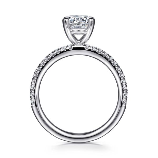 14K White Gold Round Diamond Engagement Ring Image 3 Classic Creations In Diamonds & Gold Venice, FL