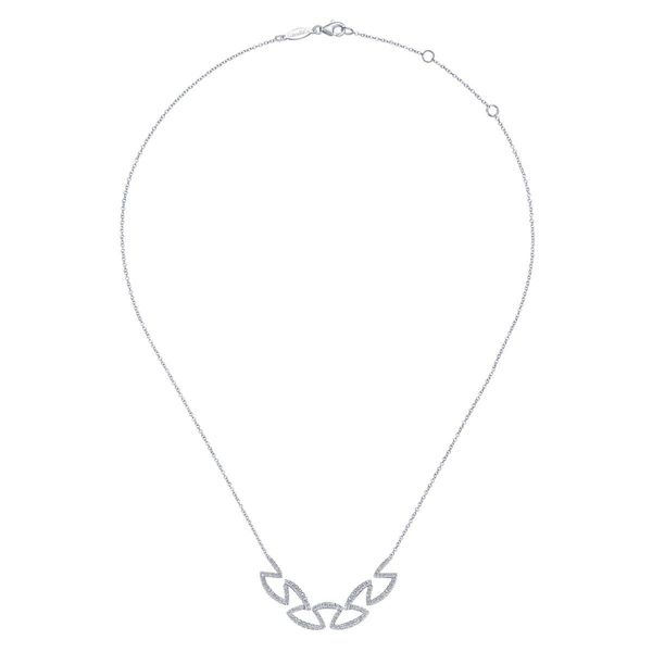 14K White Gold Diamond Fashion Necklace Image 2 Classic Creations In Diamonds & Gold Venice, FL
