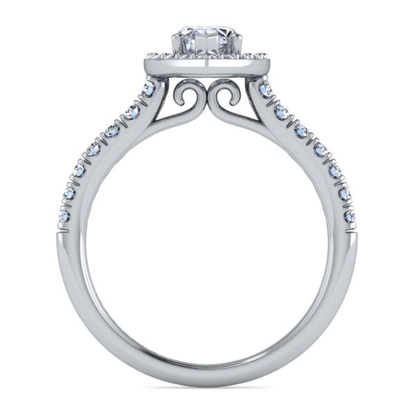 14K White Gold Marquise Halo Diamond Engagement Ring Image 3 Classic Creations In Diamonds & Gold Venice, FL