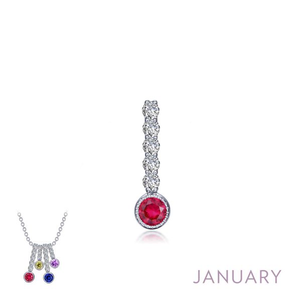January Birthstone Love Pendant - Long Confer's Jewelers Bellefonte, PA