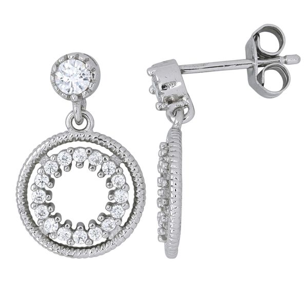 Sterling Silver CZ Fashion Earrings Confer’s Jewelers Bellefonte, PA