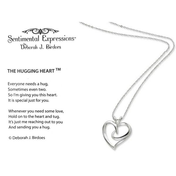 Sterling Silver The Hugging Heart Pendant Confer’s Jewelers Bellefonte, PA