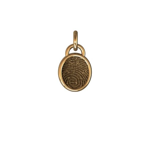 14K Yellow Gold 14mm One-Print Pendant Confer’s Jewelers Bellefonte, PA
