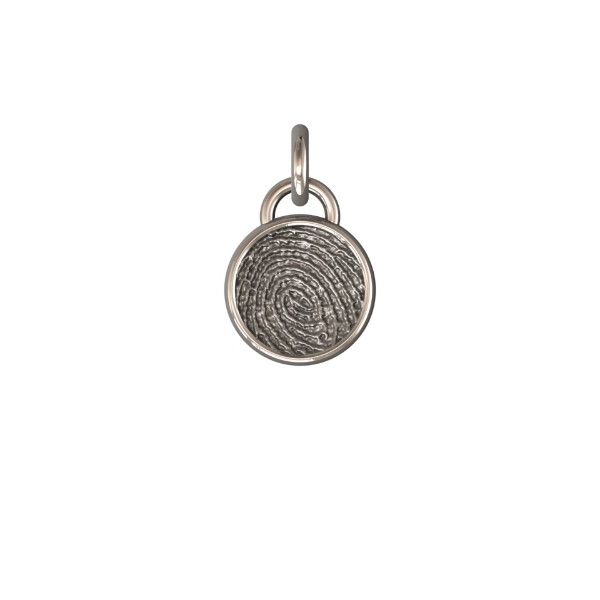 Sterling Silver 14mm Basic One-Print Round Pendant Confer’s Jewelers Bellefonte, PA