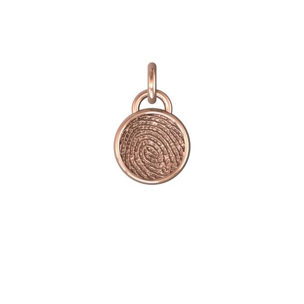 14K Rose Gold 14mm Basic One-Print Round Pendant Confer’s Jewelers Bellefonte, PA
