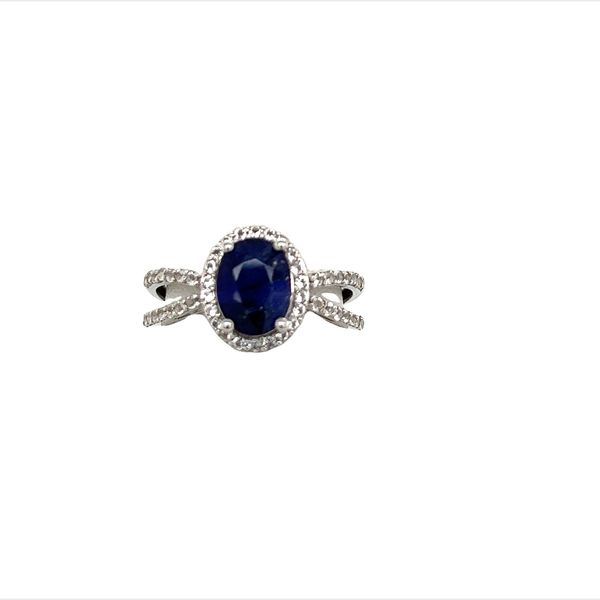 Sterling Silver Sapphire And White Topaz Ring Confer's Jewelers Bellefonte, PA