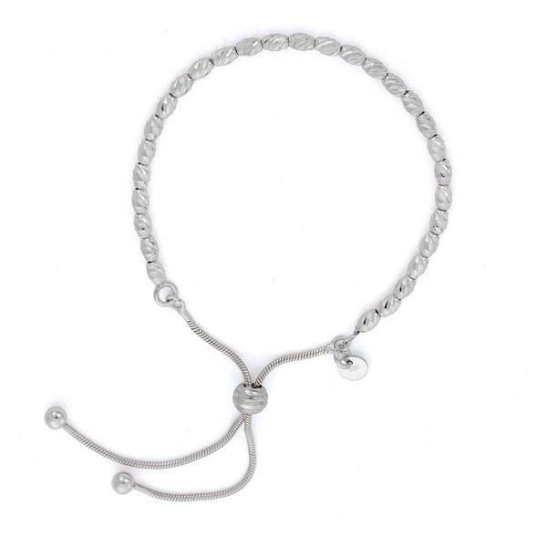 Sterling Silver Adjustable Bracelet with DC Beads Confer's Jewelers Bellefonte, PA