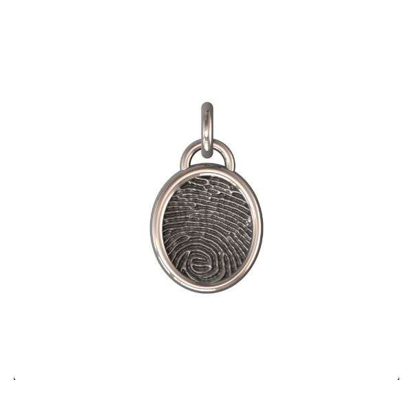 14K White Gold 17mm One-Print Pendant Confer’s Jewelers Bellefonte, PA