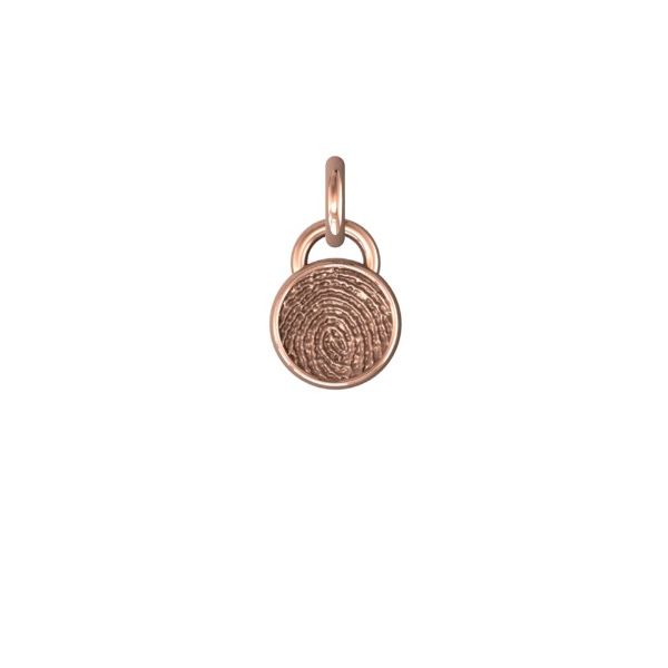 14K Rose Gold 11mm Basic One-Print Round Pendant Confer's Jewelers Bellefonte, PA