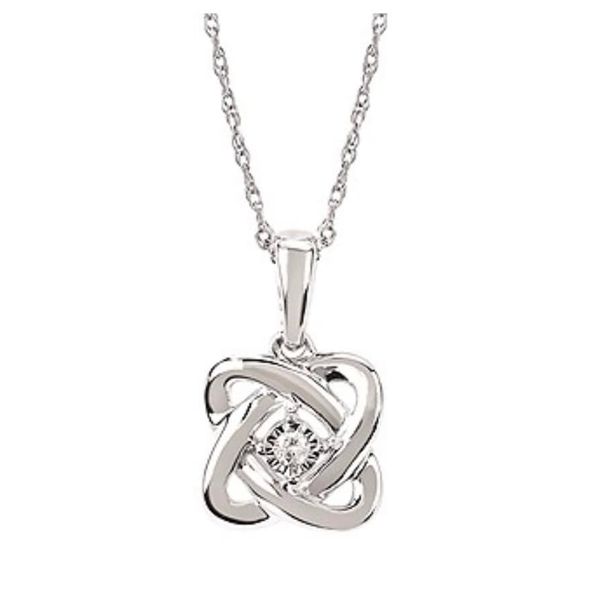 Sterling Silver Love Surrounds You Diamond Pendant Confer’s Jewelers Bellefonte, PA