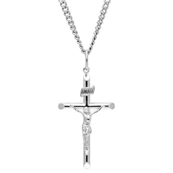 Sterling Silver Adult Crucifix Image 2 Confer’s Jewelers Bellefonte, PA