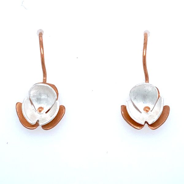 Sterling Silver 3 Petal Flower Earrings Confer's Jewelers Bellefonte, PA