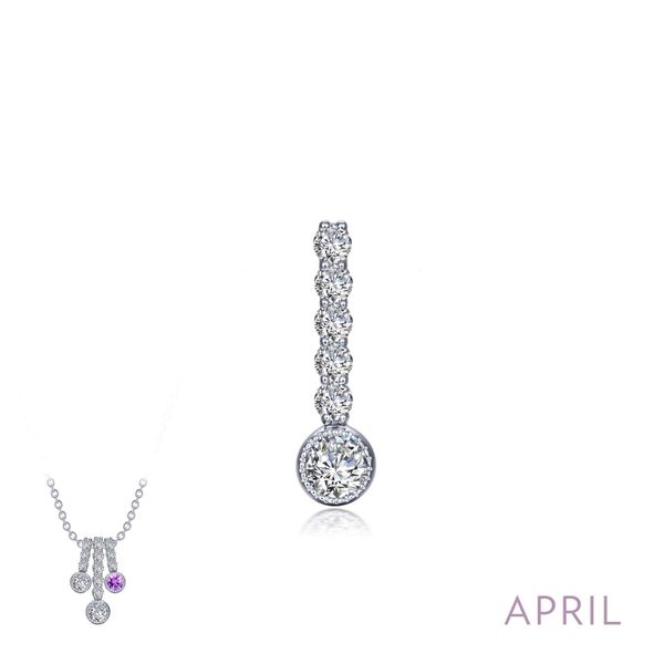 April Birthstone Love Pendant - Long Confer’s Jewelers Bellefonte, PA