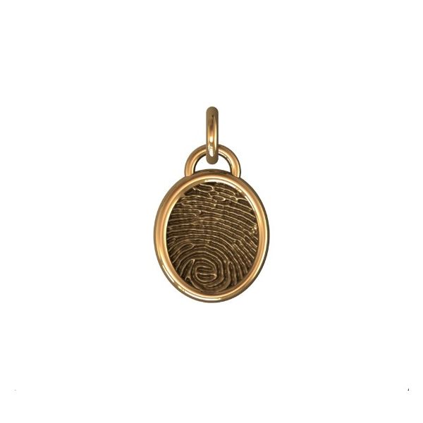 14K Yellow Gold 17mm One-Print Pendant Confer's Jewelers Bellefonte, PA