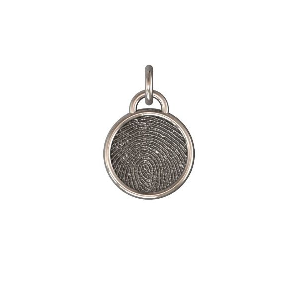 Sterling Silver 17mm Basic One-Print Round Pendant Confer’s Jewelers Bellefonte, PA