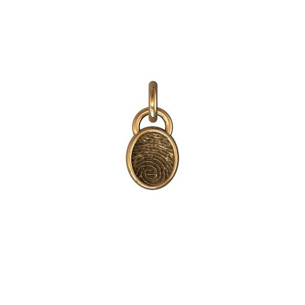 14K Yellow Gold 11mm One-Print Pendant Confer’s Jewelers Bellefonte, PA