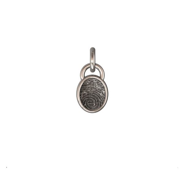 14K White Gold 11mm One-Print Pendant Confer's Jewelers Bellefonte, PA