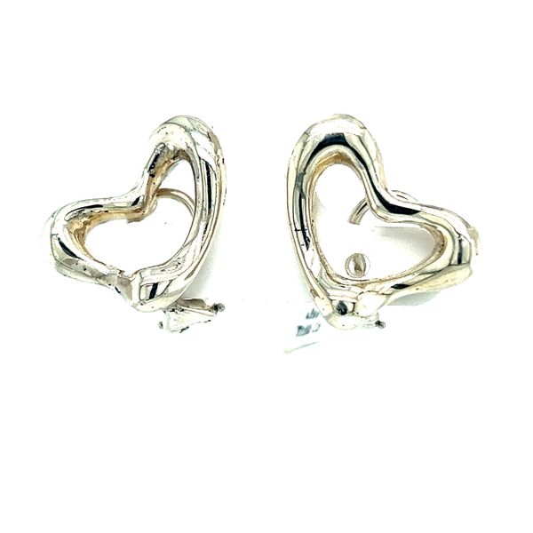 Sterling Silver Open Heart Earrings