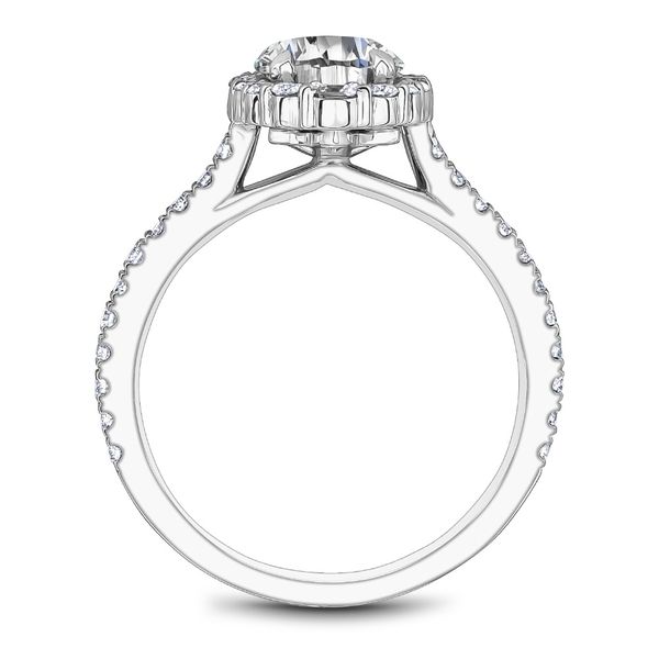 Round Diamond Halo Engagement Ring Image 2 Cottage Hill Diamonds Elmhurst, IL