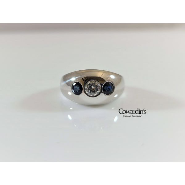 EST-1882 Sapphire and Diamond Ring