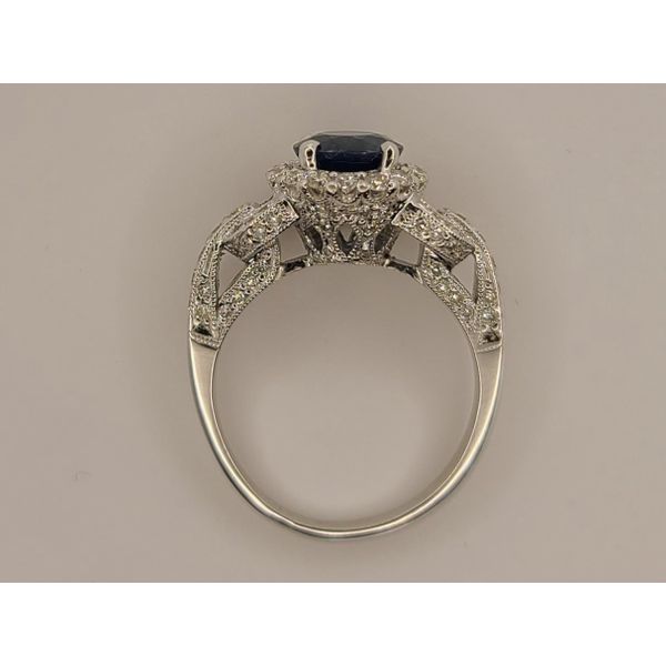 18K Blue Sapphire and Diamond Ring Image 3 Cowardin's Jewelers Richmond, VA