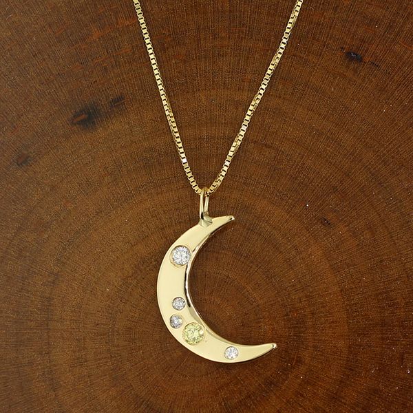 Handmade Crescent Moon Necklace Darrah Cooper, Inc. Lake Placid, NY