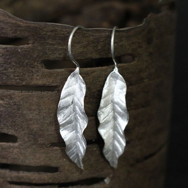 Silver leaf earrings Darrah Cooper, Inc. Lake Placid, NY