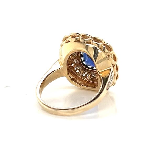 Vintage Enamel Halo Ring Image 4 David Douglas Diamonds & Jewelry Marietta, GA
