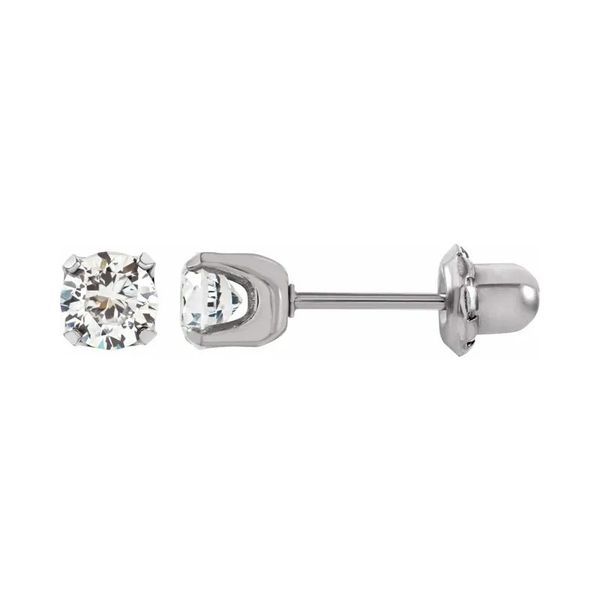 Stainless Steel Stud Earrings | 5mm Image 2 David Douglas Diamonds & Jewelry Marietta, GA