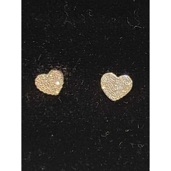 Pave Diamond Heart Earrings DJ's Jewelry Woodland, CA