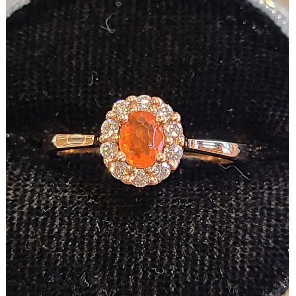 Opal & Diamond Ring Image 2 DJ's Jewelry Woodland, CA