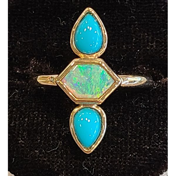 Opal & Turquoise Ring DJ's Jewelry Woodland, CA