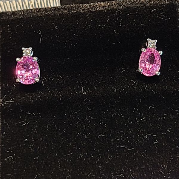 Pink Sapphire Earrings DJ's Jewelry Woodland, CA