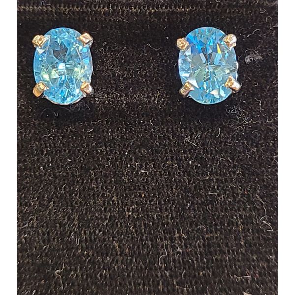 Blue Topaz Earrings DJ's Jewelry Woodland, CA