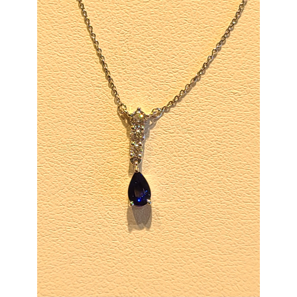 Sapphire and Diamond Necklace DJ's Jewelry Woodland, CA