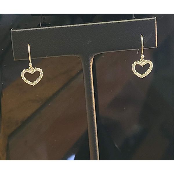 Heart Diamond Earrings DJ's Jewelry Woodland, CA