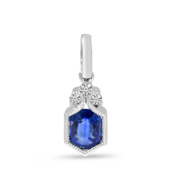 Sapphire and Diamond Pendant DJ's Jewelry Woodland, CA