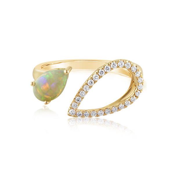 Opal and Diamond Ring DJ's Jewelry Woodland, CA