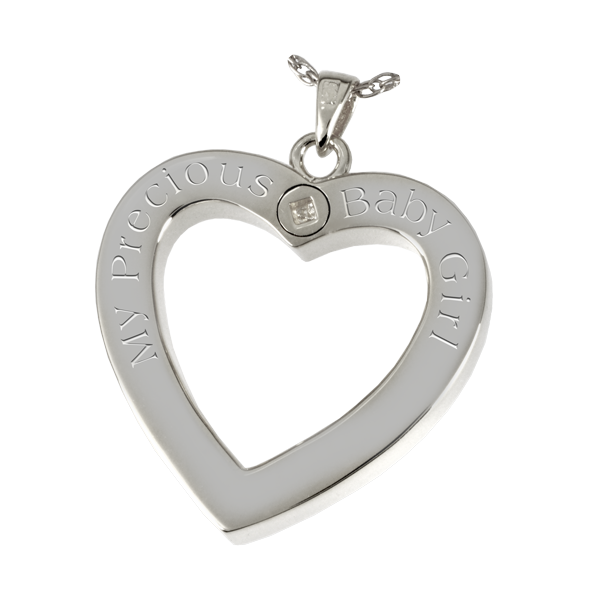 Heart Frame, Ash Holder Pendant Image 3 DJ's Jewelry Woodland, CA