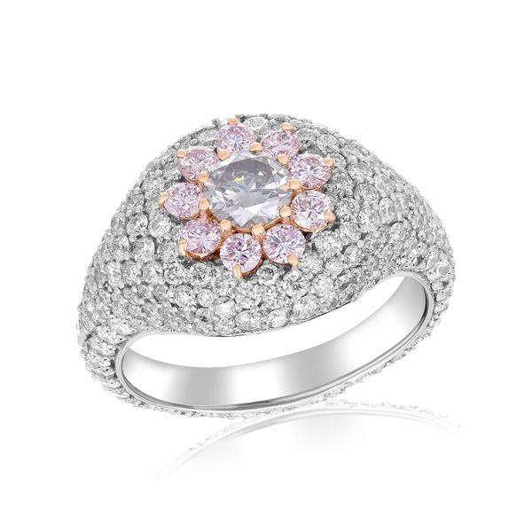 18K Pink Diamond Ring Falls Jewelers Concord, NC