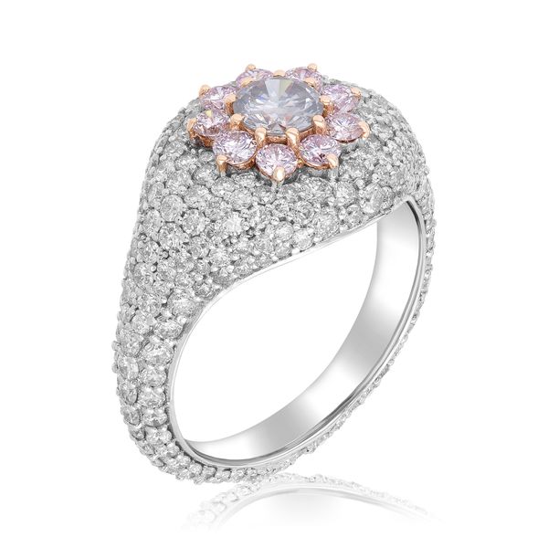 18K Pink Diamond Ring Image 2 Falls Jewelers Concord, NC