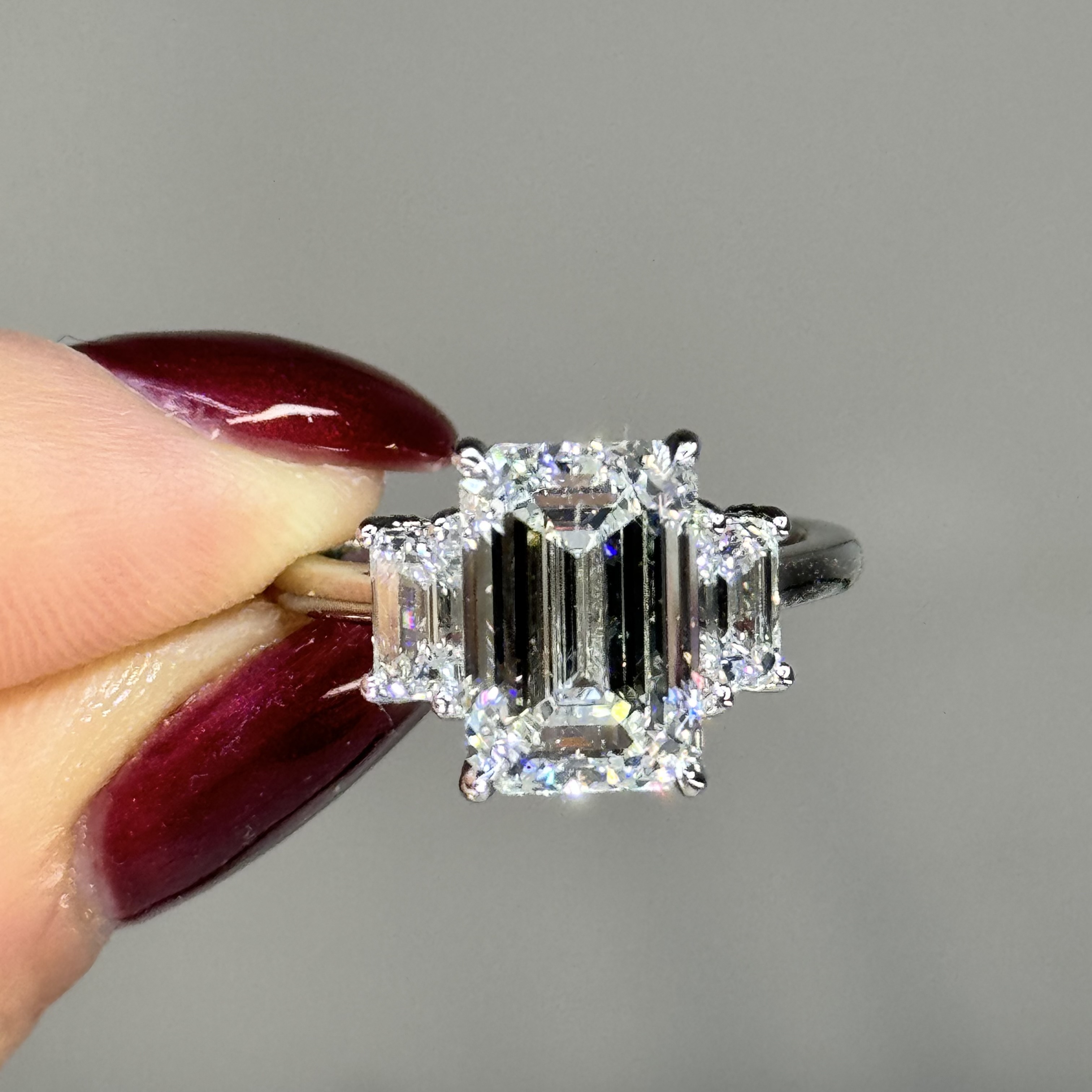 GIA 4.03ct E VS2 Emerald "Heidi" Engagement Ring Forever Diamonds New York, NY