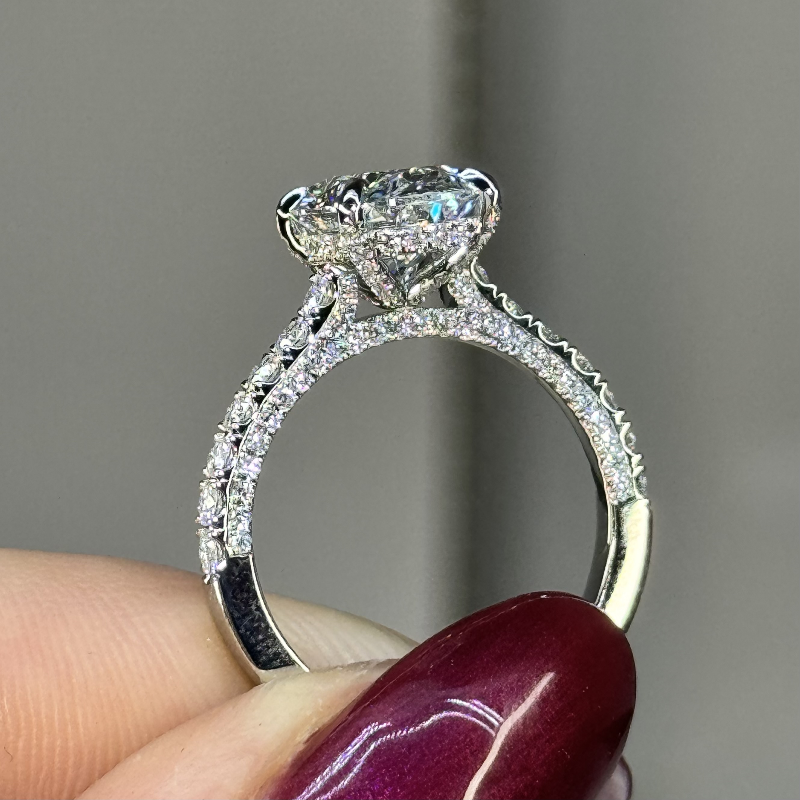 GIA 2.91ct D VS2 Oval "Daniella" Engagement Ring Image 3 Forever Diamonds New York, NY