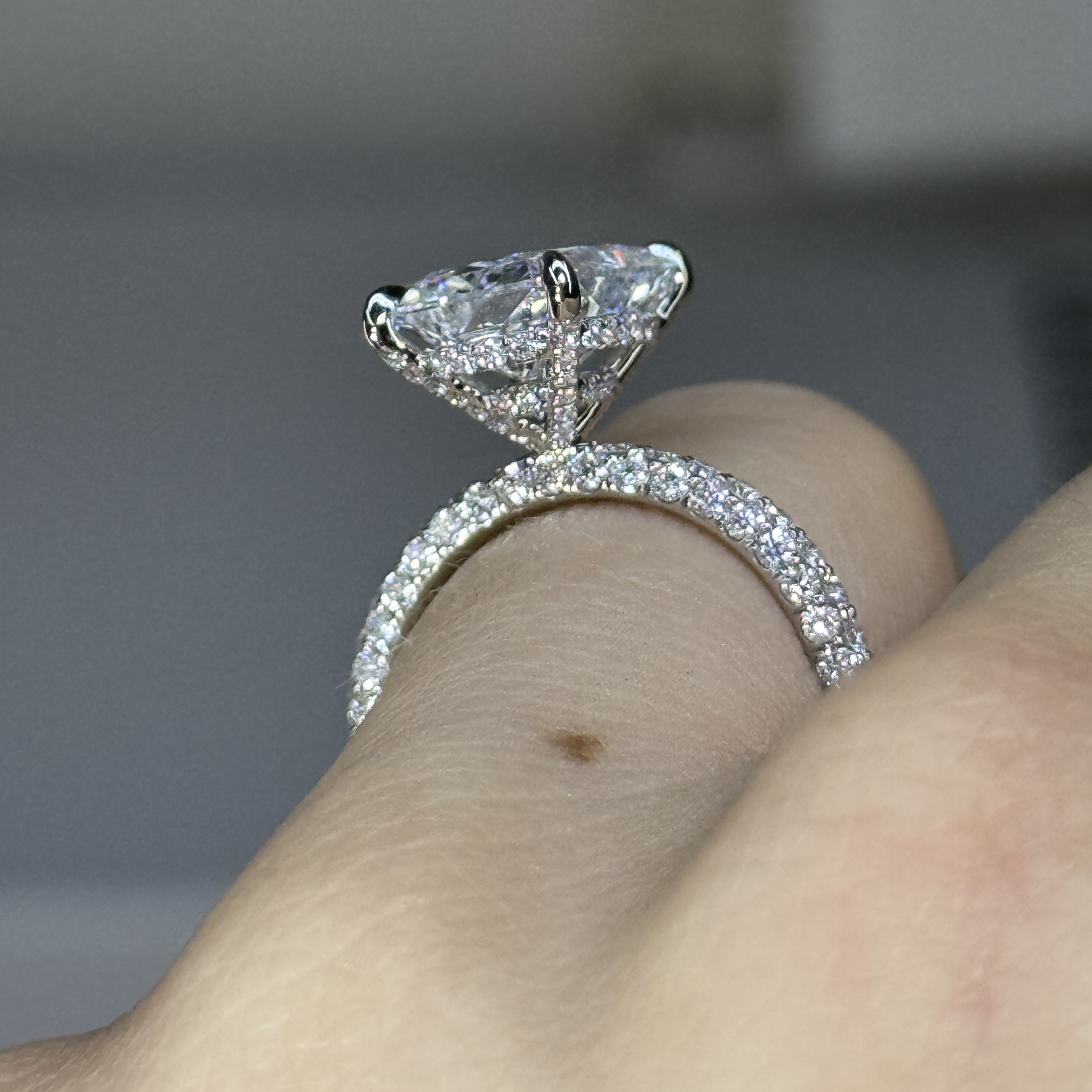 3.78ct E VS2 Radiant "Venus" Engagement Ring Forever Diamonds New York, NY