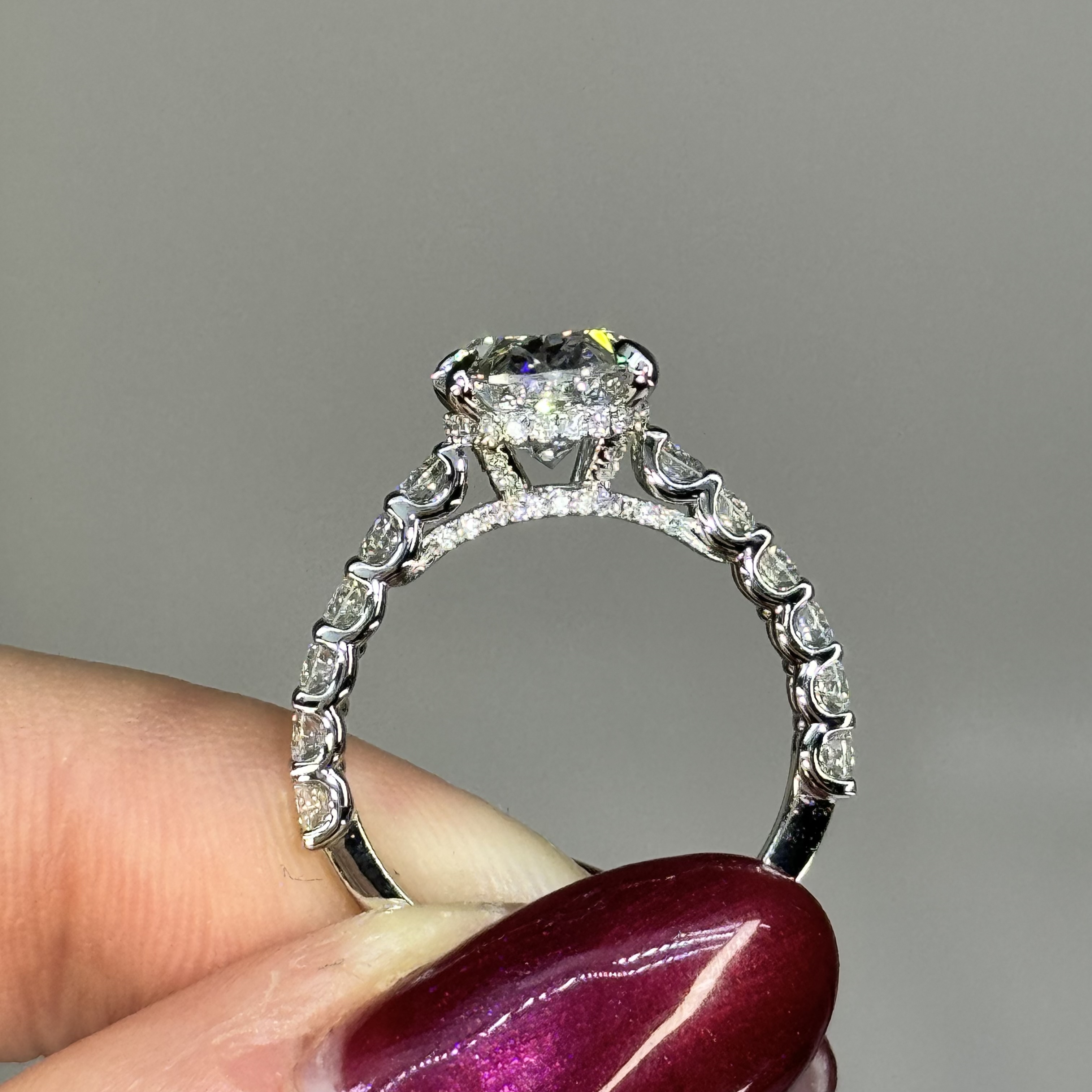 5.00ct F VS2 Oval "Alexa" Engagement Ring Image 3 Forever Diamonds New York, NY